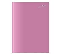 2026 A4 Week to View Diary - Appointment Times Full Year Hardback UK Planner - for Home Office School & Work (Dusty Pink)
