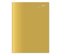 2026 A4 Week to View Diary - Appointment Times Full Year Hardback UK Planner - for Home Office School & Work (Mustard)