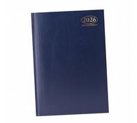 2026 A4 Week-to-View Diary - Hardback Casebound Appointment Planner | Weekly A4 WTV Organizer for Home, Office & Business (Red) (Blue)