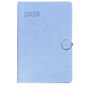 2026 A5 Day A Page Diary Address Book & Megnatic Flexi Designer Diary (Blue)