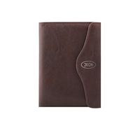 2026 A5 Diary Day to Page - Black Faux Leather Magnetic Closure Business Planner - Lightweight Compact Portable Organiser Notebook - Student Work Travel Diary Gift