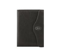 2026 A5 Diary Day to Page - Black Faux Leather Magnetic Closure Business Planner - Lightweight Compact Portable Organiser Notebook - Student Work Travel Diary Gift