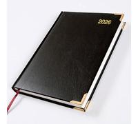 2026 A5 Diary - Page a Day - Black - Baron - 504