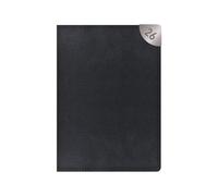 2026 A5 Diary Week to View - Navy Pebble Textured Faux Leather Planner - Compact Casebound Portable Organiser Notebook - Home Office Student Organiser Travel Diary