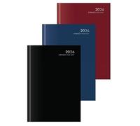 2026 A5 Hardcover 2 Pages Per Day Diary Classic Planner Appointment Office Desk Diaries Dairy (Black)