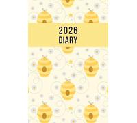 2026 A5 Page a Day: One Page Per Day Daily Diary Planner & Organizer for 365 Days, dated from Jan 2026 to Dec 2026, Fully Lined Journal Notebook with Calendars, To-Do List and Notes | Bee Honeycombs