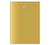 2026 A5 Premium Week To View Diary Hardback Cover Appointment & Ribbon Marker, Full Year Planner, Organizer for Business, Office, Home, Traveling, Organization (Yellow)