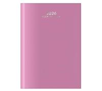 2026 A5 Week to View Diary - Appointment Times Full Year Hardback UK Planner - for Home Office School & Work (Dusty Pink)