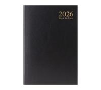 2026 A5 Week-to-View Diary by 1ABOVE - Casebound Hardback Weekly Planner with 60gsm Paper - Compact Organizer for Home, Office & Everyday Use (Black)
