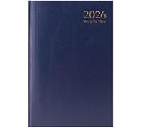 2026 A5 Week-to-View Diary - Casebound Hardback Weekly Planner with 60gsm Paper - Compact Organiser for Home, Office & Everyday Usese (BLUE)