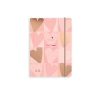 2026 A6 Diary from Matilda Moo - Day to a Page - One Page Each for All Seven Days - Rose Gold Foiling - Durable Card Covers - Personalised Version - Pink