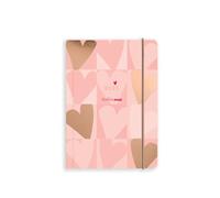 2026 A6 Diary from Matilda Moo - Day to a Page - One Page for All Seven Days - Rose Gold Foiling - Durable Card Covers - Pink