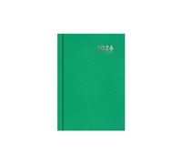 2026 A6 Pocket Diary Week Day Per Page - Compact Bright Green Hardcover Daily Planner - Lightweight Portable Organiser - Handbag School Travel Diary