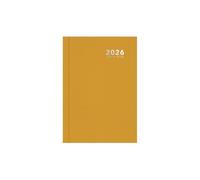 2026 A6 Pocket Diary Week Day Per Page - Compact Bright Orange Hardcover Daily Planner - Lightweight Portable Organiser - Handbag School Travel Diary