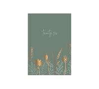 2026 A6 Pocket Diary Week to View - Green Gold Botanical Wallet Size Hardcover Foil Leaf Design - Lightweight Compact Portable Organiser Notebook - Student Fashion Diary Gift