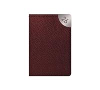 2026 A7 Pocket Diary Week to View - Burgundy Pebble Textured Faux Leather Planner - Lightweight Compact Portable Organiser Notebook - Home Office Student Organiser Travel Diary