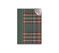 2026 A7 Pocket Diary Week to View - Green Tartan Cover Mini Size Planner Work Study Travel Diary - Lightweight Compact Portable Organiser Notebook