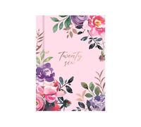 2026 A7 Pocket Diary Week To View - Pink Floral Hardcover Planner - Lightweight Portable Pocket Organiser Handbag School Travel Diary