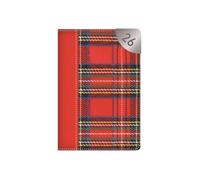 2026 A7 Pocket Diary Week to View - Red Tartan Cover Mini Size Planner Work Study Travel Diary - Lightweight Compact Portable Organiser Notebook