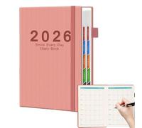 2026 Academic & Business Planner - Professional Monthly Agenda with Reinforced Tabs, Daily To-Do List & Goal Tracking Notebook, Premium Thick Paper Organizer, Ideal for School Office Studio