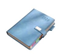 2026 Academic Daily Planner 400 Pages Dated PU Leather with Button Closure Pen Slot for Planning Planner