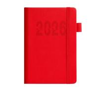 2026 Academic Planner 2026 Full Year Daily Planners Elastic Strap Closure 360 Pages for Men Women Student Daily Planning PU Leather Organiser