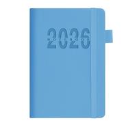 2026 Academic Planner 2026 Full Year Daily Planners Elastic Strap Closure 360 Pages for Men Women Student Daily Planning PU Leather Organiser