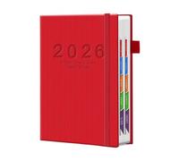 2026 Academic Planner - 21.2x14.5cm Tabs Schedule Notebook, Durable Hardcover Daily Weekly Layout, Organized Easy Reference | Planning Agenda Book for To-Do List Goals Home School Offices Classroom