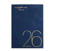 2026 Academic Planner & Calendar Notebook Leather Journaling for Home Office Writers