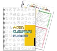 2026 Adhd Cleaning Planner for Adults and Teens Adhd Cleaning and Organizing Planner Cleaning Schedule and Checklist Notebook List Daily Weekly Monthly for Home Chore Chart Adhd Daily Planner
