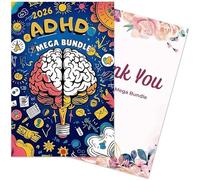 2026 ADHD MEGA BUNDLE,7-in-1 Daily Planner Organizer for Adults with ADHD - Cleaning Planner, Productivity & Task Tracker - Life & Work Planner for Neurodivergent Focus