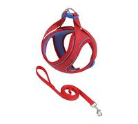 2026 Adjustable Cat Harness Lead, Escape Proof, Soft Mesh Vest with Reflective Strips for More Comfort When Walking (Red, 25-29 cm)