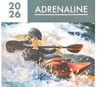 2026 Adrenaline Square Wall Calendar Extreme Sports Winter Adventure Action Home Kitchen Christmas Birthday New Year Gift