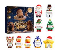 2026 Advent Calendar, 3D Emotional Support Buddies Xmas Collectible Figures | 9 Emotional Support Gift Set, 3D Christmas Advent Calendar, Christmas Party Home Desk Decor Companions for Stressful Moments
