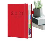 2026 Agenda - Professional Planning Diary, Academic Schedule Organizer for Classrooms, Office Work Record Book with PU Cover, Organization Accessory, Student Goal Planner for Meeting Rooms