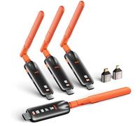 2026 AIMIBO Wireless HDMI Transmitter and 3 Receivers, Stream to 6 TVs, 4K Input 1080P@60Hz, 5dBi HG Antennas & Low Latency Cast Video for Laptop, TV Box to Multiple TVs Monitors Projectors - 50m