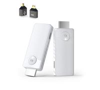 2026 AIMIBO Wireless HDMI Transmitter and Receiver, 2.4G/5.8GHz Dual Band, 1080P HD Output HDMI Wireless Sender Receiver 328FT/100M, Casting Audio Video from Laptop/Camera/PC to TV (White)