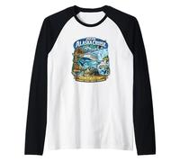 2026 Alaska Cruise Inside Passage Adventure Juneau Ketchikan Raglan Baseball Tee
