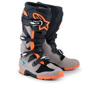 2026 Alpinestars Tech 7 Enduro Boots Black Warm Grey Orange Flo Adults