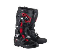 2026 Alpinestars Tech 7 Motocross Boots Black Fo Red Adults