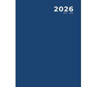 2026, am-pm: Large Diary / Daily Planner and Appointment Book, Blue