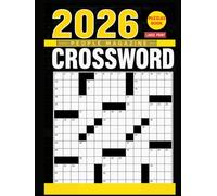2026 Americanpeople's Crossword Puzzle Book: Large Print Brain Games with Easy to Hard Challenges
