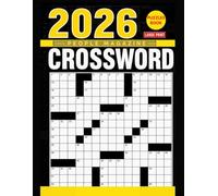 2026 Americanpeople's Crossword Puzzle Book: Large Print Brain Games with Easy to Hard Challenges