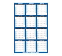 2026 Annual Wall Calendar | 61 x 86 cm Double Sided Dry Erase Check, Annual Planner 2026 Wall Calendar | For Habits Reading Mental Study School Tasks Household Exercise Sp