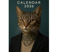 2026 Anthropomorphic Animal Calendar: Hyper-Realistic Fashion-Inspired Cat Portraits | 8.5 x 11"