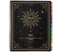 2026 Appointment Book - 2026 Daily Hourly Planner, Jan 2026 - Dec 2026, 9"x 11", 2026 Planner, Large Planner Weekly Monthly Appointment Book 2026, 15-Minute Interval, Flexible Cover - The Sun
