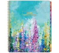 2026 Appointment Book & Planner - 2026 Daily Hourly Planner, JAN 2026 - DEC 2026, 9" x 11", 2026 Weekly Appointment Book, 2026 Planners with 30-Minute Interval, Pocket, Colorful Tabs - Oil Painting