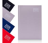 2026 Appointment Diary A5 Week to View - Hourly Times 8AM to 5PM - Hardback Planner Organiser with Year Planner Notes & Timetables - 70gsm Paper (Grey)