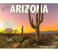 2026 Arizona Scenic Wall Calendar 16-Month X-Large Size 14x22, SouthWest Desert Calendar by The KING Company-Monster Calendars