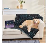 2026 Astrology Birthday Blanket Gifts - Unique Chenille Knitwear for Friends, Constellation Design with Lucky Colors - Boxed 130x150cm (Pisces - Purple & Scorpio - Turquoise)